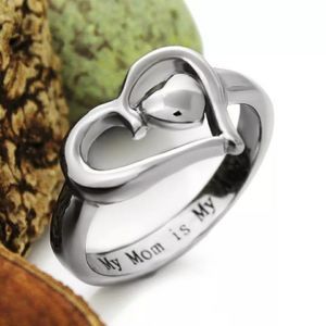 🔴25%off sterling silver love heart mothers ring